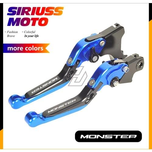 14 Color CNC Aluminum Motorcycle Foldable Lever Motorbike Brake Clutch Levers Case for Ducati M900 M1000 MONSTER 2000-2005