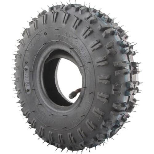 4.10-4 410-4 4.10/3.50-4 Tires & Inner Tubes Set for Garden Rototiller Snow Blower Mowers Hand Truck Wheelbarrow Go Cart ATV