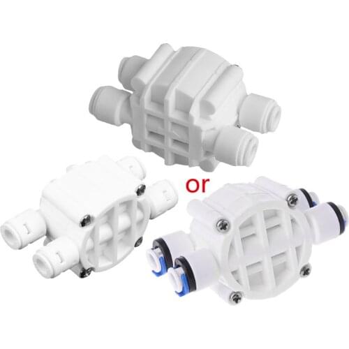 4 Way RO Auto Shut-Off Valve Switch 1/4" Water Purifier Reverse Osmosis System