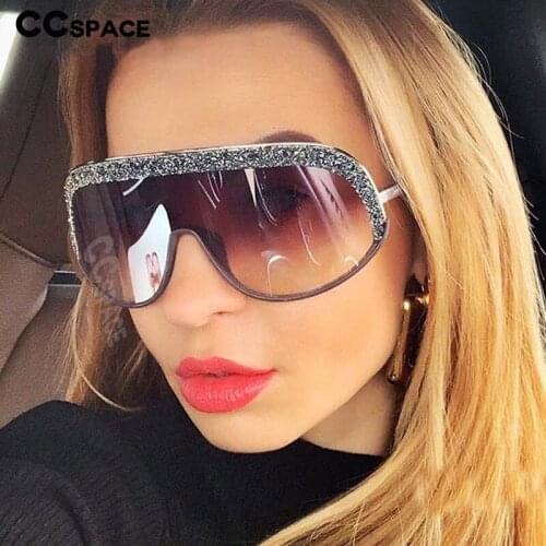 46272 Oversized Luxury Sunglasses Goggle Men Women Fashion Shades UV400 Vintage Glasses