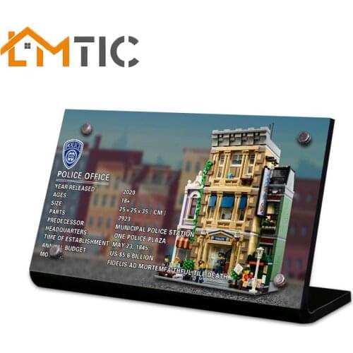 Acrylic display stand brand for building block model toys of police station model 10278