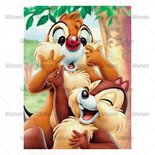 5D DIY Diamond Painting Cartoon Squirrel Full Square And Round Drill 3D Rhinestone Embroidery Cross Stitch Wall 5D Home Decor