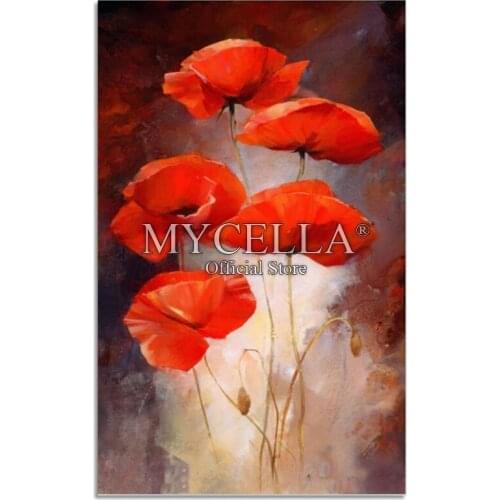 5D DIY Diamond Painting Flowers Full Round Diamond Embroidery Poppy Pictures Rhinestone Diamond Mosaic Home Decor Crafts Gift