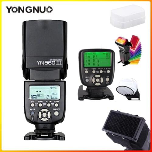 YONGNUO YN560III YN560-III YN560 III Wireless Flash Speedlite Speedlight with YN560-TX II Controller For Canon Nikon Fuji Camera