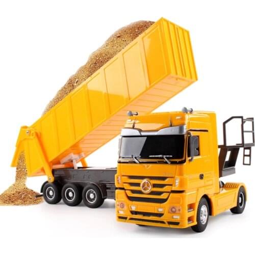 2.4GHZ big RC toy Dumper Tilting Cart remote Control Tip Lorry Auto Lift Engineer Container car Vehicle Toys gift brinquedos