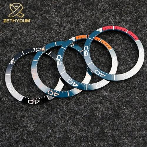 38-30.5mm Ceramic Insert For Dial for Omega Bezel Sea Master 007 Watch Face Watches Replace Accessories Parts Colorful Ring