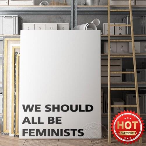 Feminist Inspirational Quotes Text Typography Poster, Women Empowerment Art Prints Wall Picture, Modern Minimalist Home Decor