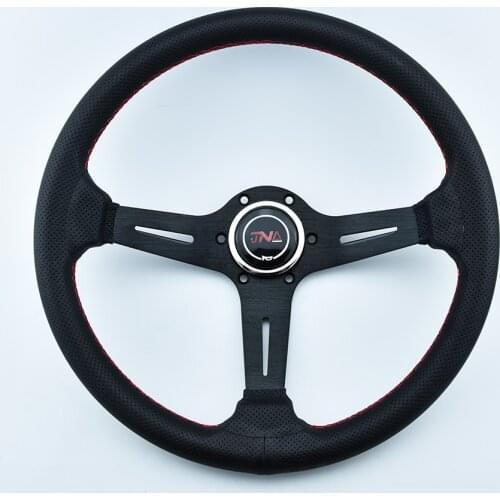JNA Steering Wheel Black JDM Styling 3Spokes Drift Sport Steering Wheels