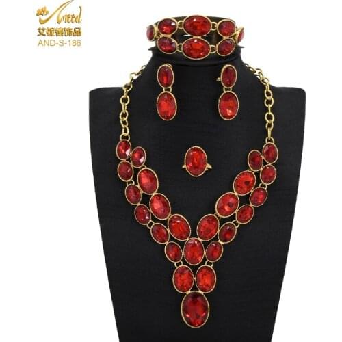 Ethiopian Gold Jewelery Sets Eritrean African Bracelets Necklace Crystal Earrings Fashion Pakistani Jewelry Wedding Bridal Rings