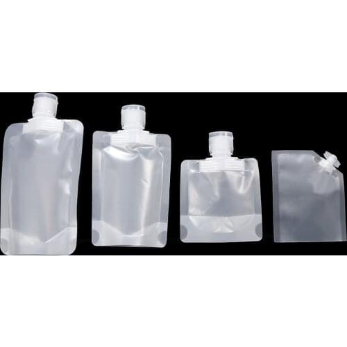 10 Pcs Clear Reusable Leak Proof Refillable Pouches Travel Cosmetic Containers For Shampoo Lotion Liquid Storage Dispenser