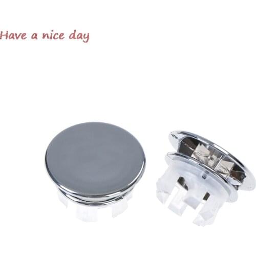 HOT 2pcs/lot Basin Sink Round Overflow Cover Ring Insert Replacement Tidy Chrome Trim Bathroom Accessories