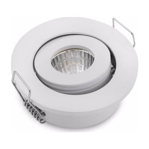 Mini LED Downlight 42mm Cut Hole Under Cabinet Spot Light 3W for Jewelry Display Ceiling Recessed Lamp 100V-240V white / black