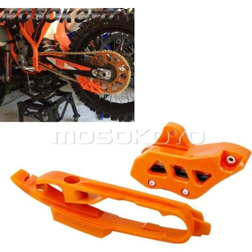 Motocross Orange Chain Guide Guard Chain Slider Guard for SX SXF SMR XC XC-F 125 250 350 450 2011-2019 Swingarm Guard