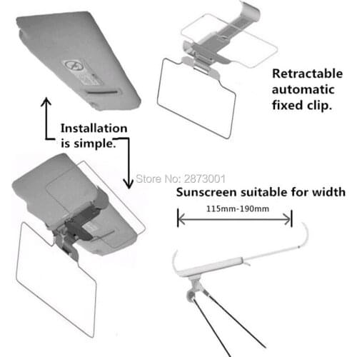 New Car Sun Visor Goggles For nissan juke fiesta mk7 peugeot 2008 mercedes bmw e46 ssangyong korando accessories accessories