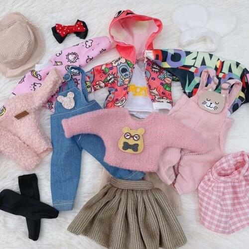30cm Doll Clothes 1/6 BJD Fat Body Princess High Quality Dress Fashion Casual Accessories Can Dress Up Doll Gift DIY Clothes