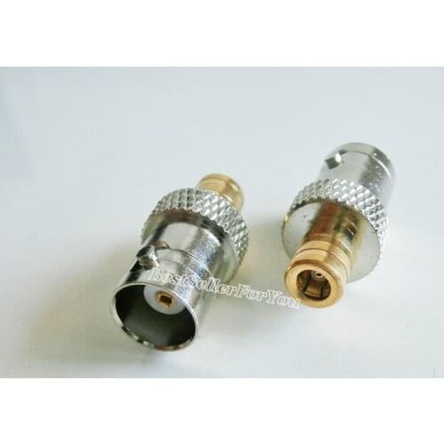 1Pcs New Connector BNC Female Jack To SMB Female Jack Straight RF Adapter Connector