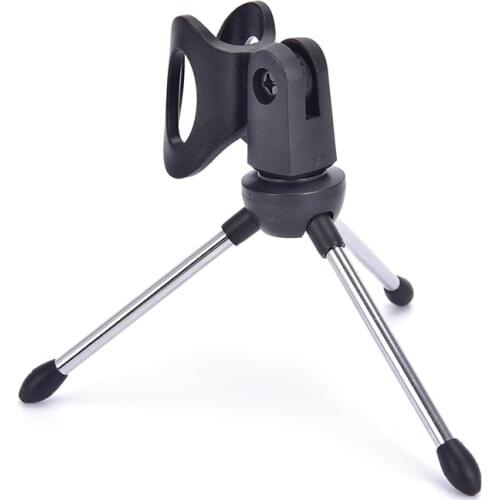 Mic Stand Bracket Tripods Holder Mini Portable Table Tops Microphone Tripod Zinc Alloy Desktop Adjustable Microphones