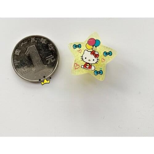 Geniune Kawaii HelloKitty Shoe Charms Accessories Cartoon Anime Figures Cats Shoes Buckle Decorations for Sandals Charms Gift