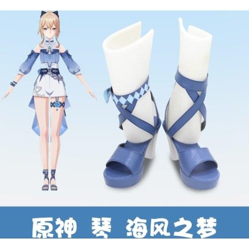 Hot Game Genshin Impact Jean Cosplay Shoes Dream of The Sea Breeze for Game Party Costume Prop Accessories