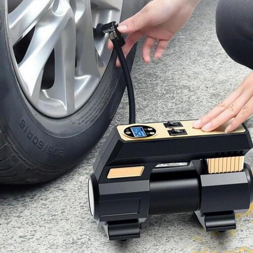 Portable 12V Air Compressor Tire Inflator with Digital Pressure Gauge Air Pump for Car Tires Bicycle Inflatables