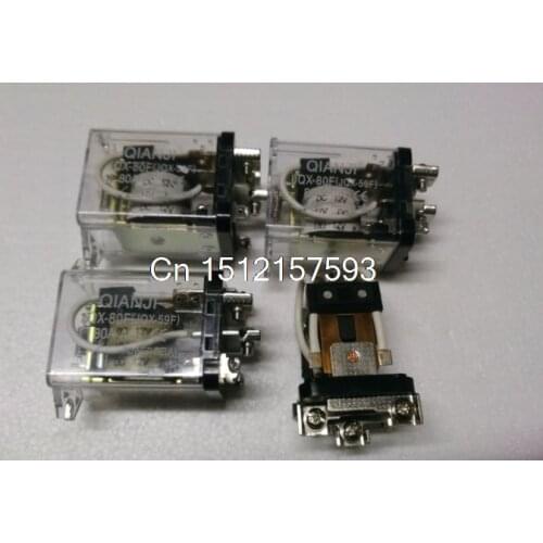 JQX-59F-1Z JQX-80F-1Z DC 24V 12VDC 110VAC 220VAC 80A 5 Pin Electromagnetic Power Relay SPDT 1 NO 1 NC