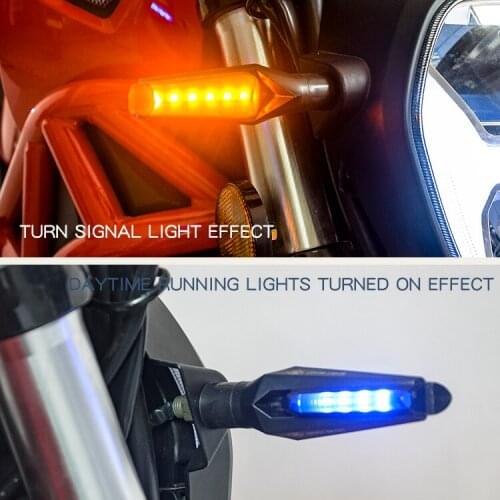 LED Steering Light Flashing Headlight 12Led Indicator Light Blinker Lamp Turn Light Motorcycle Parts Motorcycle Accessories