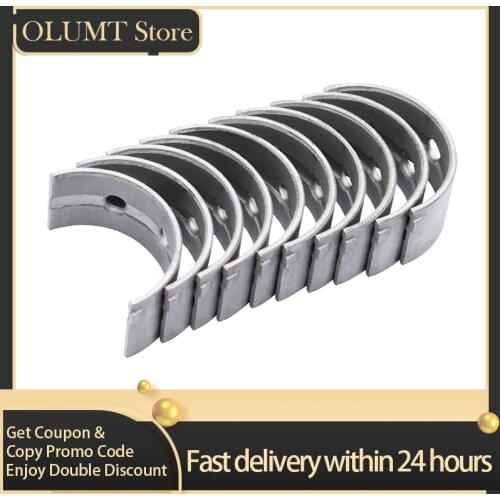 10Pcs Motorcycle Engine Parts Main Crankshaft Crank Shaft Bearing For HONDA CBX750P CB250 CB700SC CB750F CBX750 CB700 CB750