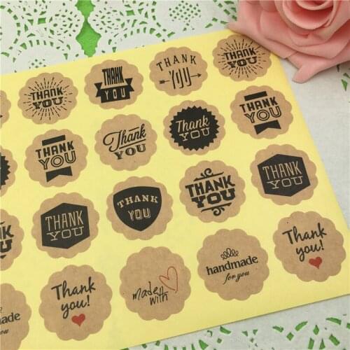 1200Pcs Multiple Style Mixed Paper Stickers Self Adhesive No Glue Foe Envelop Sealing Brown Cool Self Adhesive Paper Stickers