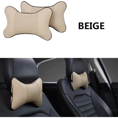 2X Car Headrest Neck pillow seat cushion For Land Rover LR4 LR3 LR2 Range Rover Evoque Discovery Freelander Accessories