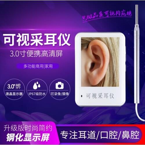 3.0inch IPS Screen 3.9mm Visual Body Check Otoscope HD Earscope Cleaner WIFI Ear Wax Removal Camera Earpick Endoscope
