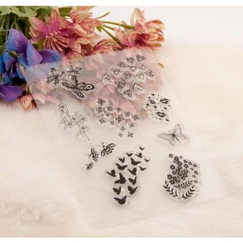 3D Butterfly Silicone Clear Seal Stamp DIY Scrapbooking Embossing Photo Album Decorative Paper Card