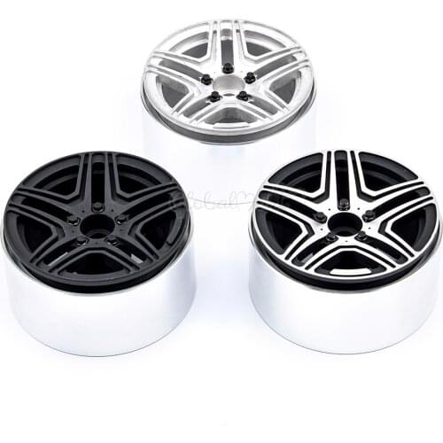 4PCS 1:10 Metal 2.2 Inch 2.2" Wheel Rim for 1/10 RC Climbing car Wheel lock SCX10 TRX-4 Simulation Mercedes