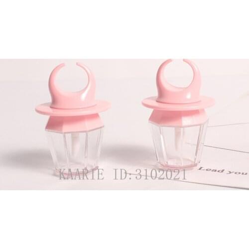 8ml Empty Lip Gloss Tube Lips Balm Bottle Wand Brush Bottle Diamond Ring Shape Refillable Container Lipgloss Tube Concealer Tube