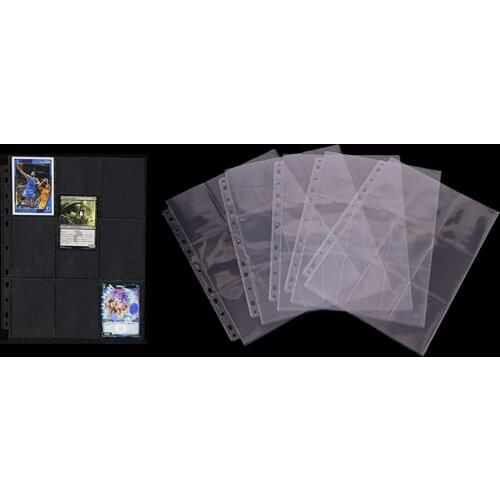 10 Sheets/90 Cards Capacity Cards Holder Binders Albums Board Game Cards Book Sleeve Holder
