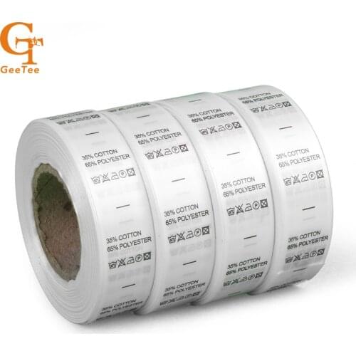 1000pcs Ingredient care labels in stock /non-woven fabric garment printed wash label care lables free shipping