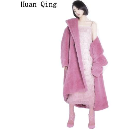 Huan-Qing Women's Jackets With Fur