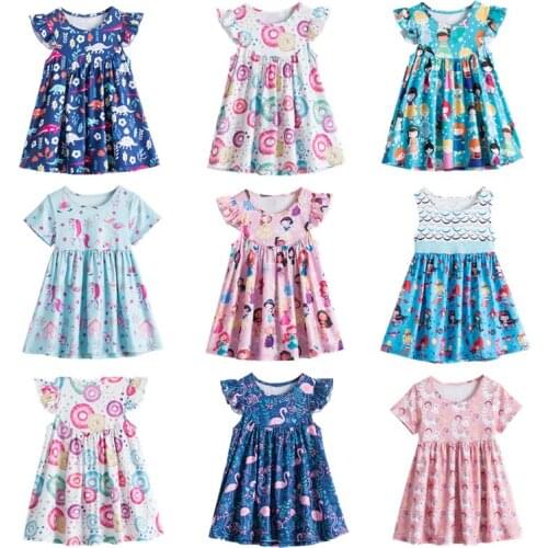Girls Summer Boho Dress Kids Fancy Princess Costume Cosplay Clothes Birthday Party Dress Up Vestido Infantil Beach Outfit JYF