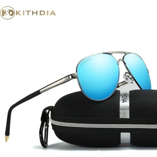 KITHDIA Brand Metal Frame With Mirror Lens Polarized Men Sunglasses Women Male Driving Sun Glasses With Original Package KD8503