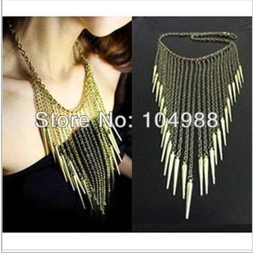 2014 New RB02 Rivet Chain Necklace Fashion Body Jewelry Pendant