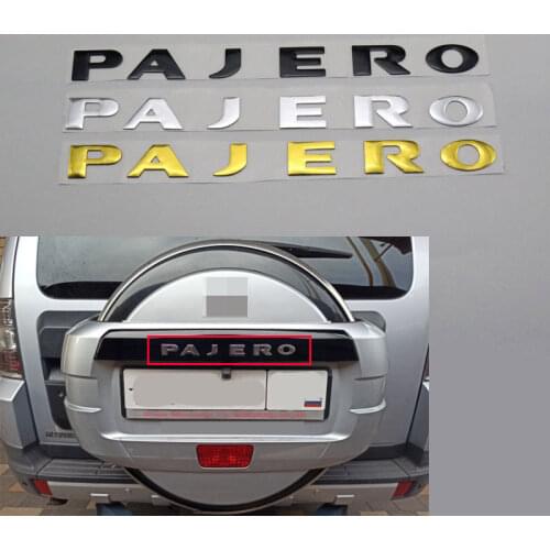 New For Mitsubishi Pajero V31 V32 V33 Letters Rear Boot Trunk Tailgate Emblem Badge Logo Nameplate
