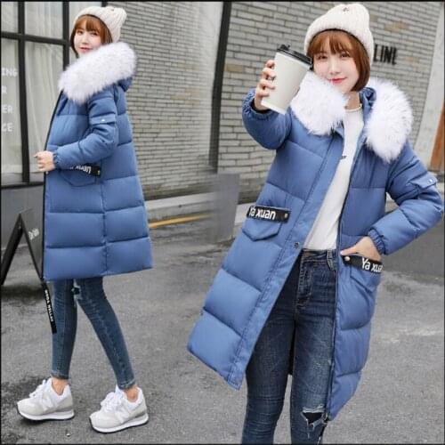 2019 Long Parkas Winter Jacket Women Hooded Clothing Female Thicken cotton Winter Coat Women chaqueta feminino 8XL Z236