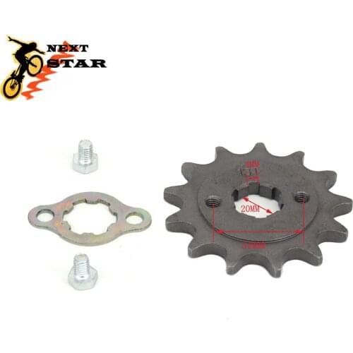 Motorcycle Steel 520 20MM 10 11 12 13 14 15 16 17 T Front Engine Sprocket Chain For HONDA Buggys Zongshen Lifan Loncin Jialing