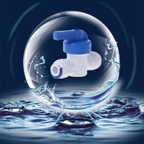 1/4'' Inline New Ball Valve Quick Connect Shut off For RO Water Reverse Osmosis