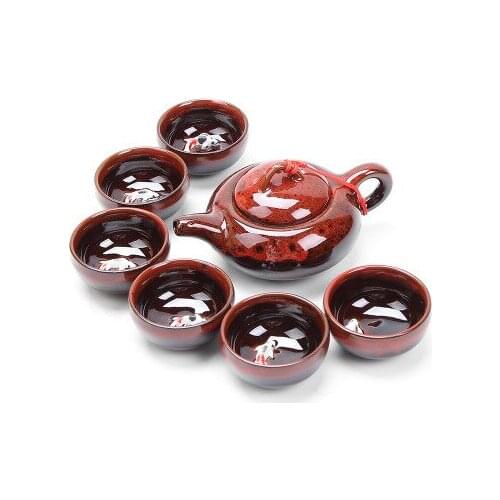 High Quality 7pcs Tea Sets Exquisite Celadon Tea Set Include 6 Cups 1 Tea Pot Brand Exquisite Set Kung Fu Tea Cup Unique Gift