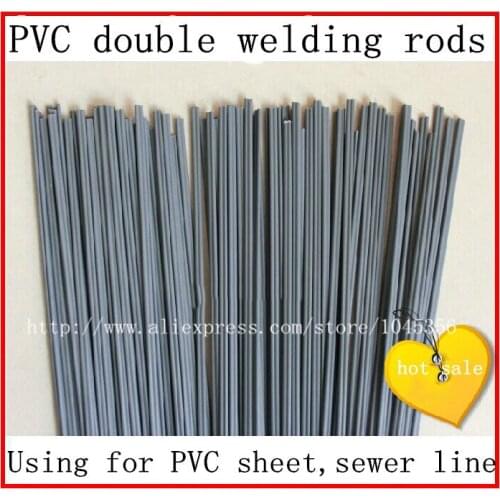 High quality PVC plastic welding rods / gray double PVC welding rod for plastic gun