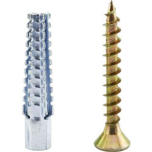 Serrated Expansion Solid Wall Anchor Molly Concrete Dry Wall Studs for Screw Replace Age Plastic Plugs Anchors Delta Tube Spigot