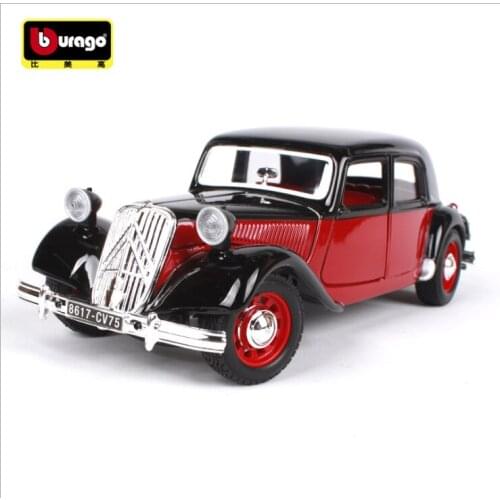 1:24 toy car 1938 Citroen 15 CV simulation alloy car model Citroen classic car childrens birthday gift