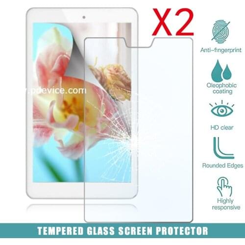 2Pcs Tablet Tempered Glass Screen Protector Cover for Cube IWork 8 Air Pro Tablet Computer Tempered Film Anti-Scratch