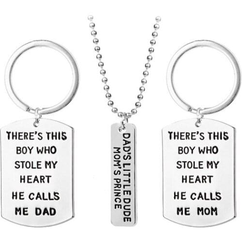 2017 New Arrival Euro-American Fashion DADDY MOMMY Keychain For Gifts Wholesale 20sets/lot