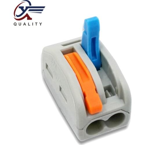 30/50/100 PCS/lot PCT-212 color 222-212 mini fast wire Connectors Universal Compact Wiring Connector push-in Terminal Block